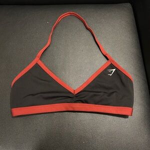 Gymshark Red + Black Sports Bra